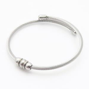 Stainless Steel Wire Bangle - KB187703-XY