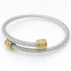 Stainless Steel Wire Bangle - KB187904-XY