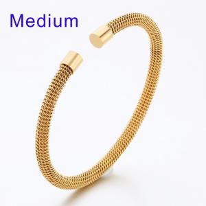 Stainless Steel Gold-plating Bangle - KB189319-TSC