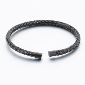 Stainless Steel Black-plating Bangle - KB189325-TSC