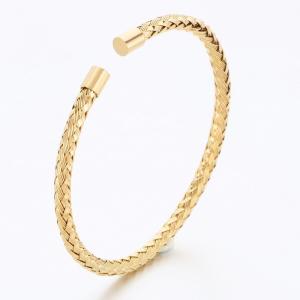 Stainless Steel Gold-plating Bangle - KB189327-TSC