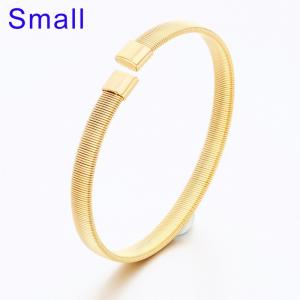 Stainless Steel Gold-plating Bangle - KB189349-TSC