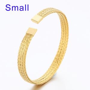 Stainless Steel Gold-plating Bangle - KB189360-TSC