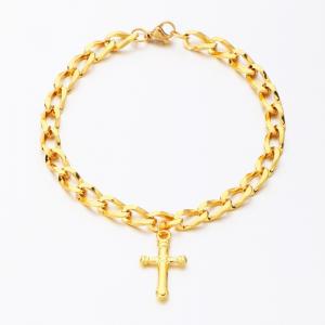 Stainless Steel Gold-plating Bracelet - KB189372-BJ