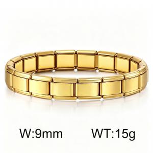 Fashionable and minimalist combination module bracelet, personalized youth DIY jewelry, Italian style - KB189912-GC
