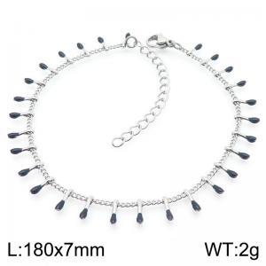 BlackWater Drop Pendant Ladies Stainless Steel Bracelet - KB190896-Z