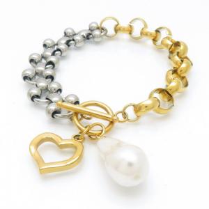 Stainless Steel Gold-plating Bracelet - KB191712-NJ