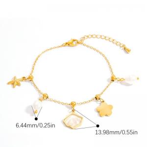 Stainless Steel Gold-plating Bracelet - KB203047-WGYYH