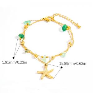 Stainless Steel Gold-plating Bracelet - KB203048-WGYYH