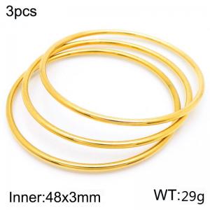 Stainless steel gold bracelet - KB204302-LO
