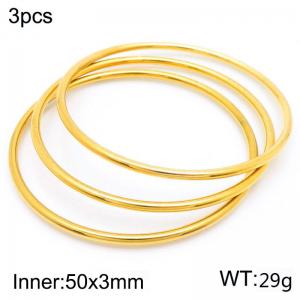 Stainless steel gold bracelet - KB204303-LO