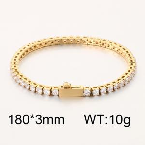Stainless Steel Stone Bracelet - KB204456-CALY