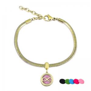 Stainless Steel Gold-plating Bracelet - KB204811-PA