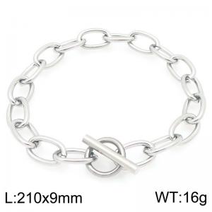 Fashionable stainless steel O-chain bracelet with OT buckle - KB205194-Z