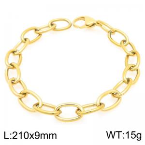 Fashionable stainless steel O-chain bracelet paired with lobster clasp - KB205195-Z
