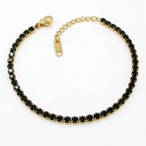 Stainless Steel Stone Bracelet - KB206330-HR