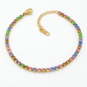 Stainless Steel Stone Bracelet - KB206334-HR
