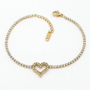 Stainless Steel Stone Bracelet - KB206336-HR