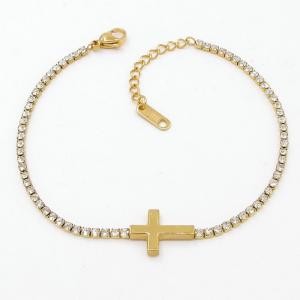 Stainless Steel Stone Bracelet - KB206338-HR