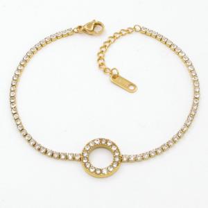 Stainless Steel Stone Bracelet - KB206342-HR