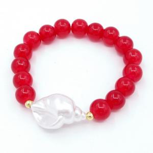 Bead Bracelet - KB206563-WH