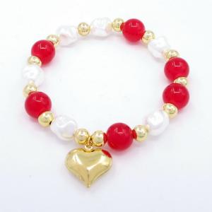 Bead Bracelet - KB206569-WH