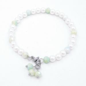 Bead Bracelet - KB206571-WH