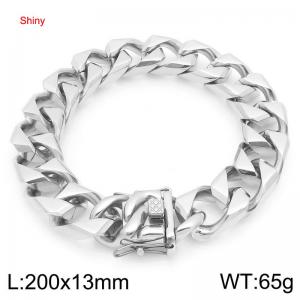 230X13mm Stainless Steel Cuban Bracelet - KB206662-ZLY