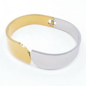 Stainless Steel Gold-plating Bangle - KB206944-SP