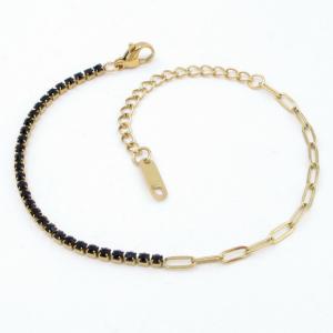Stainless Steel Stone Bracelet - KB206961-SP