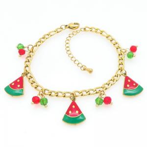 Stainless Steel Gold-plating Bracelet - KB206971-HM