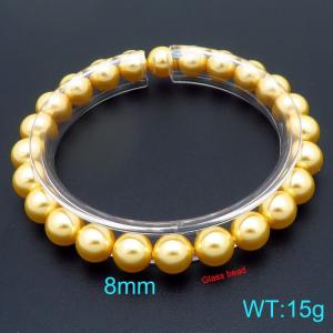 Ladies' Yellow Shell Pearl Bracelet Gift - KB207027-Z