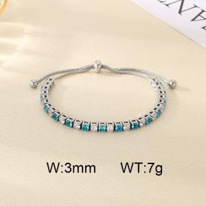 Stainless Steel Stone Bracelet - KB207070-CALY