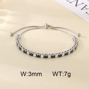Stainless Steel Stone Bracelet - KB207071-CALY
