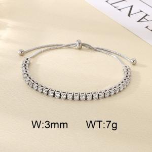 Stainless Steel Stone Bracelet - KB207072-CALY