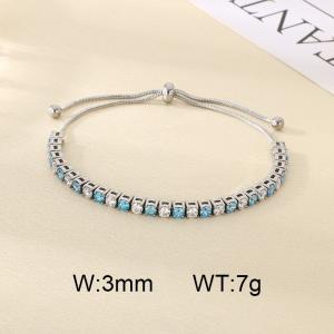 Stainless Steel Stone Bracelet - KB207073-CALY