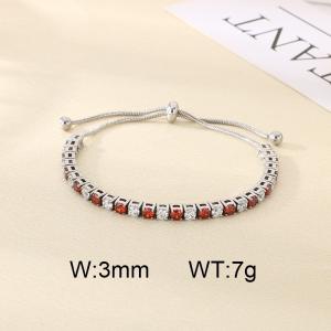 Stainless Steel Stone Bracelet - KB207074-CALY