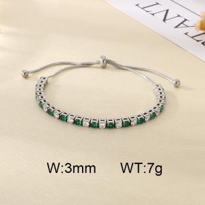 Stainless Steel Stone Bracelet - KB207075-CALY