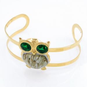 Stainless Steel Gold-plating Bangle - KB207724-SP