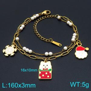 Stainless Steel Gold-plating Bracelet - KB207750-ZLA
