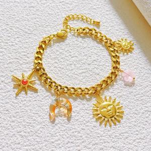 Stainless Steel Gold-plating Bracelet - KB207983-SXSJ