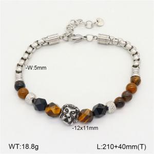 Stainless Steel Stone Bracelet - KB208164-NT