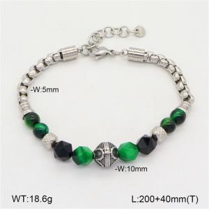 Stainless Steel Stone Bracelet - KB208165-NT