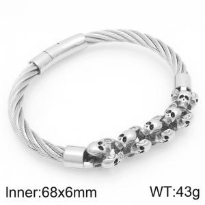 Stainless Steel Wire Bangle - KB208291-KFC
