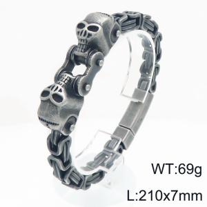Stainless Skull Bracelet - KB208295-KFC