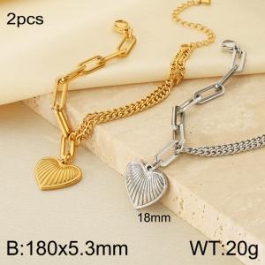 Stainless Steel Gold-plating Bracelet - KB208323-Z