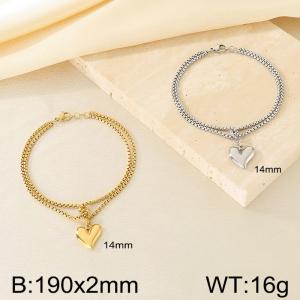 Stainless Steel Gold-plating Bracelet - KB208328-Z
