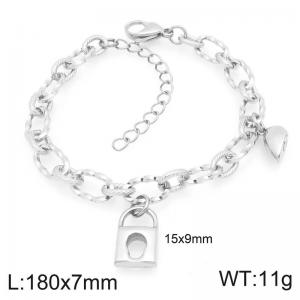 Stainless steel chain handmade with small accessories bracelet - KB208393-Z