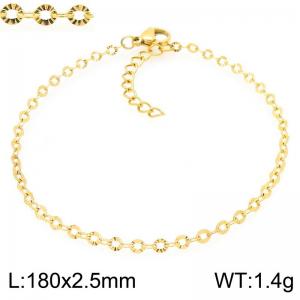 Stainless Steel Gold-plating Bracelet - KB208460-GC