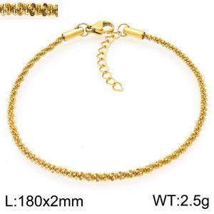 Stainless Steel Gold-plating Bracelet - KB208461-GC